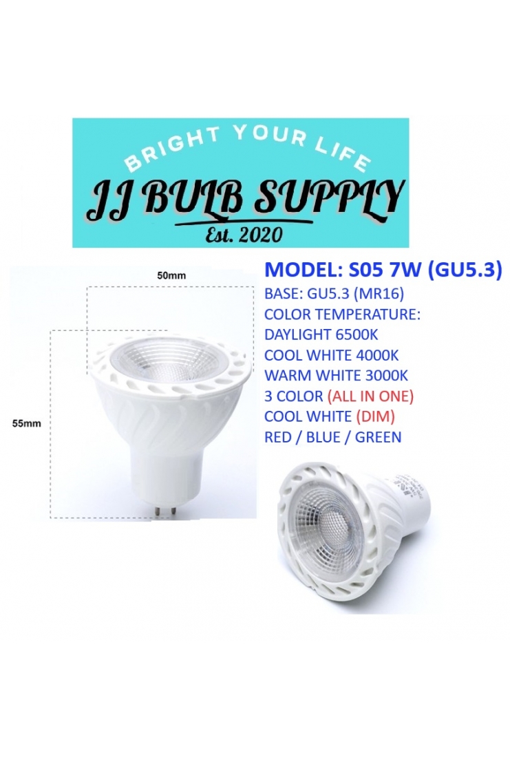LED SPOTLIGHT BULB 5W / 7W 220V (S05) 