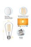 LED ANTIQUE EDISON BULB CLEAR E14 / E27