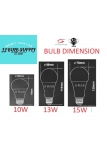 LED BULB 10W 13W 15W - E27 (SIRIM) QPA