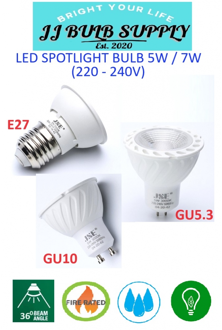 LED SPOTLIGHT BULB 5W / 7W 220V (S05) 