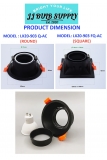 GU10 ROUND/SQUARE RECESSED DOWNLIGHT HOUSING (LX20-903)