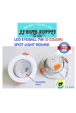 LED EYEBALL 7W-3 COLOR RECESSED SPOT LIGHT ROUND (PE2C90-7W)