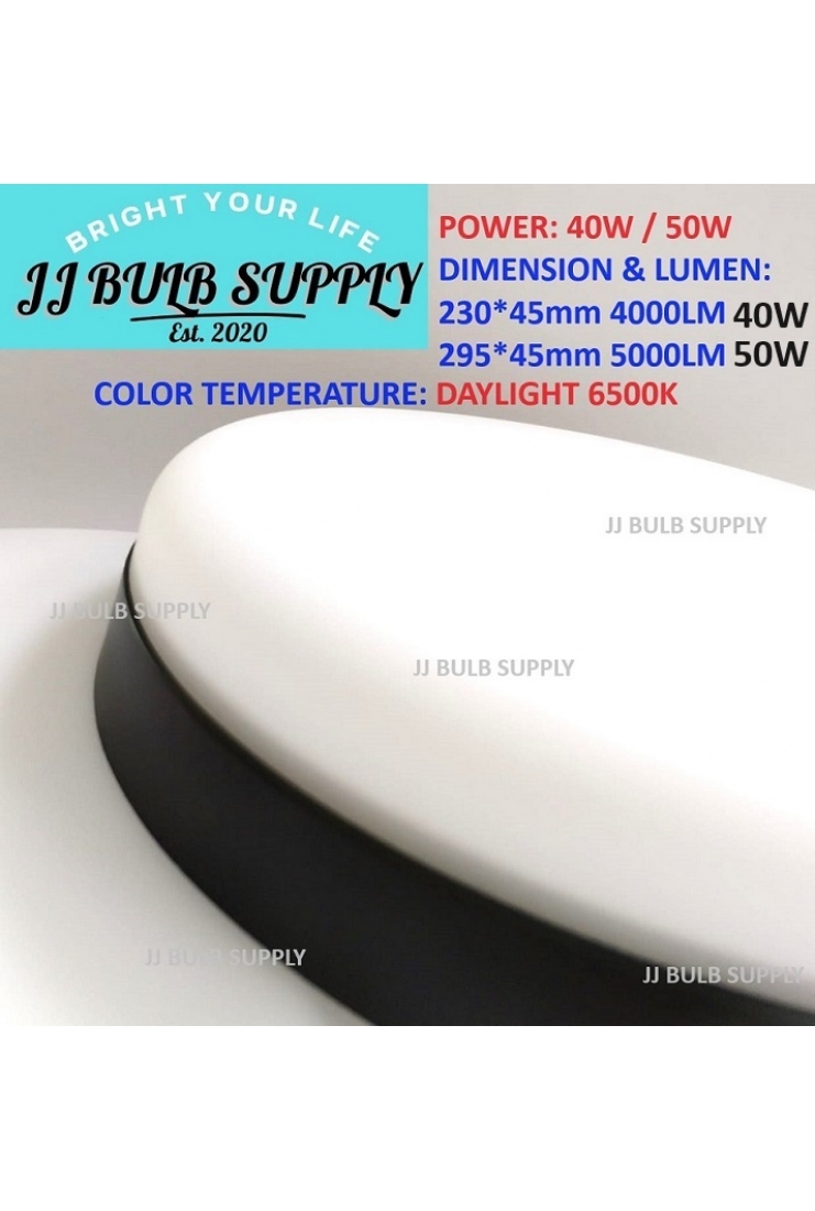 LED SURFACE DOWNLIGHT CURVED DESIGN 40W / 50W (BLACK CASING)
