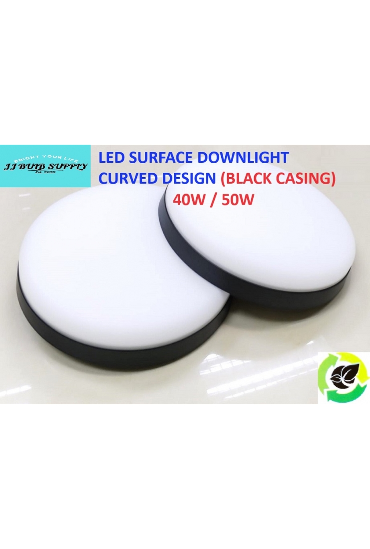 LED SURFACE DOWNLIGHT CURVED DESIGN 40W / 50W (BLACK CASING)