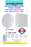 LED SURFACE CURVED DESIGN (ROUND / SQUARE) 20 30 36 40 48 50W