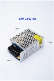 AC TO DC 12V POWER SUPPLY FOR CCTV / LED STRIP LIGHT