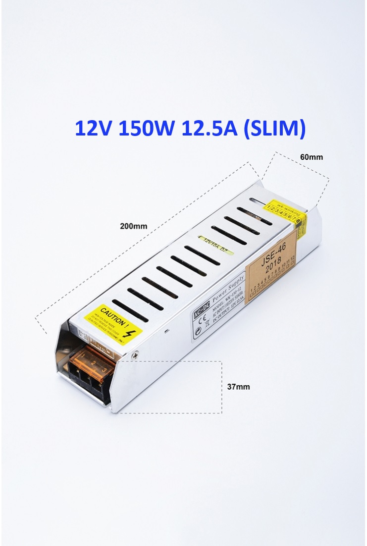 AC TO DC 12V POWER SUPPLY FOR CCTV / LED STRIP LIGHT