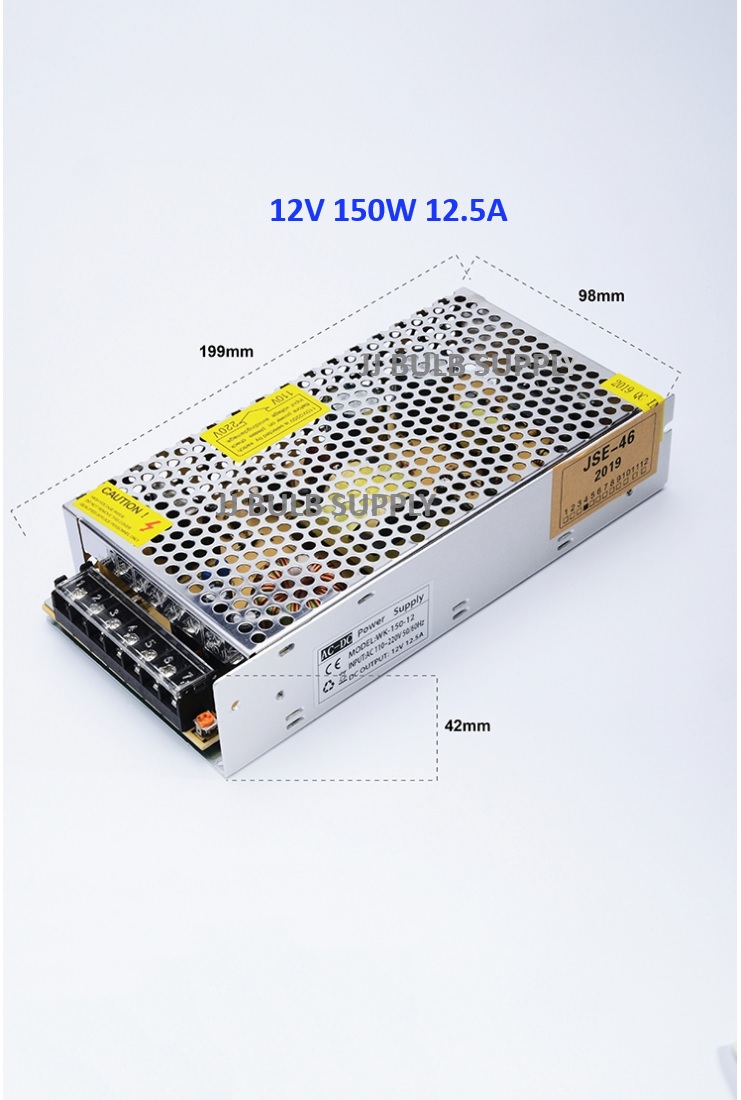AC TO DC 12V POWER SUPPLY FOR CCTV / LED STRIP LIGHT