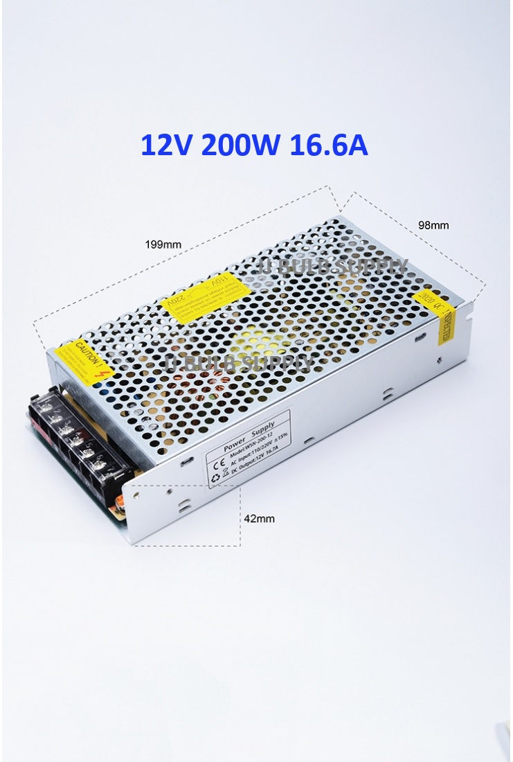 AC TO DC 12V POWER SUPPLY FOR CCTV / LED STRIP LIGHT