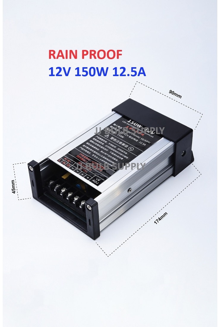 AC TO DC 12V POWER SUPPLY FOR CCTV / LED STRIP LIGHT