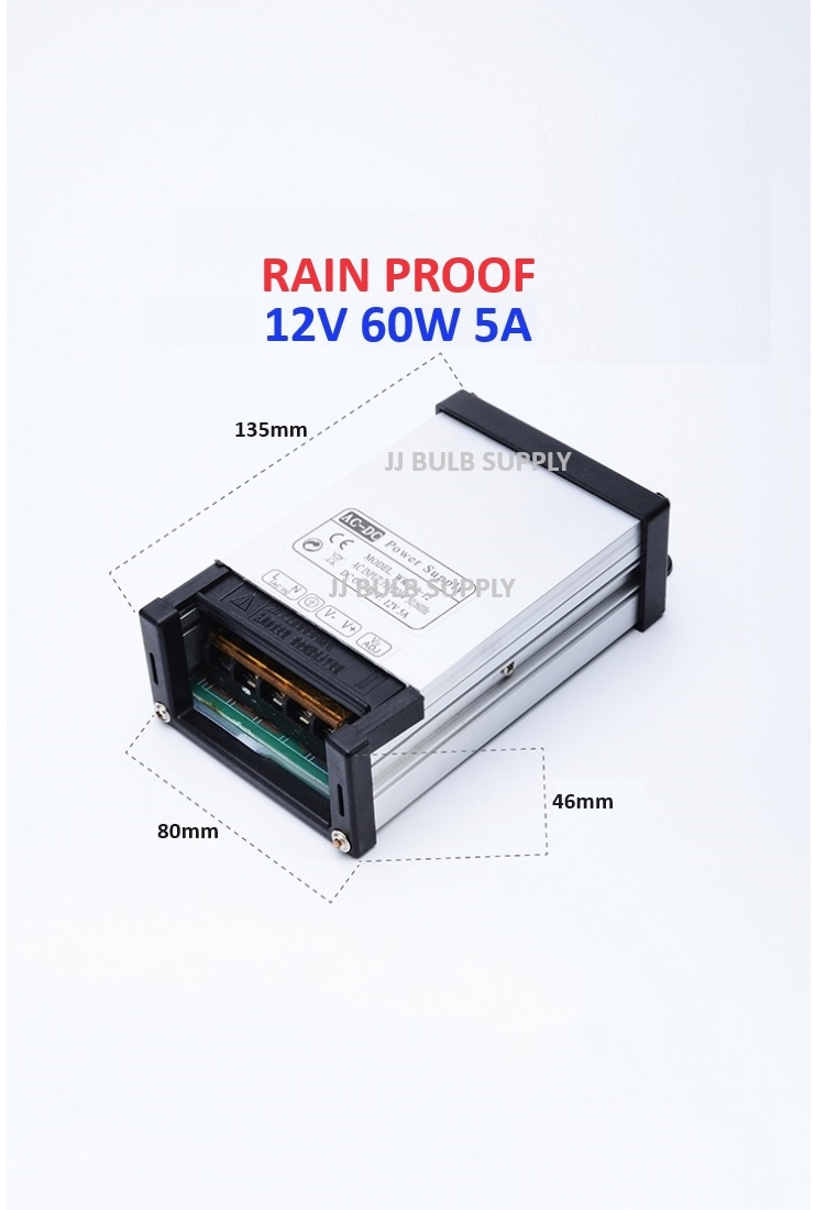 AC TO DC 12V POWER SUPPLY FOR CCTV / LED STRIP LIGHT