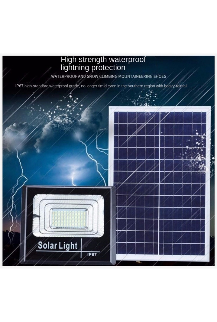 LED SOLAR FLOOD LIGHT WITH SOLAR PANEL 150W 250W 450W 500W