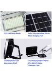 LED SOLAR FLOOD LIGHT WITH SOLAR PANEL 150W 250W 450W 500W