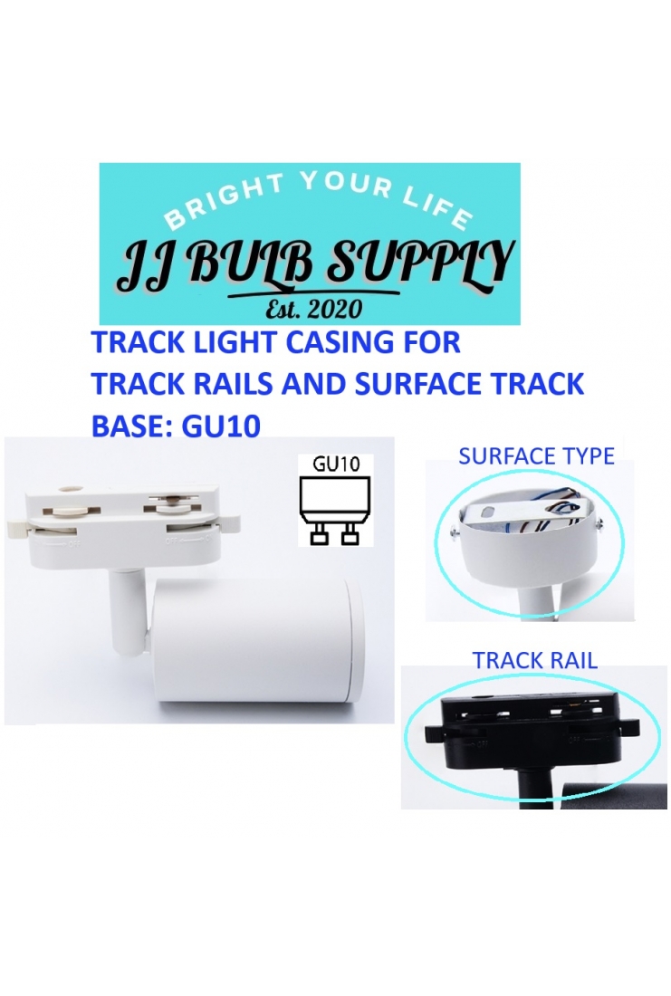 TRACK LIGHT CASING FOR TRACK RAILS AND SURFACE TRACK