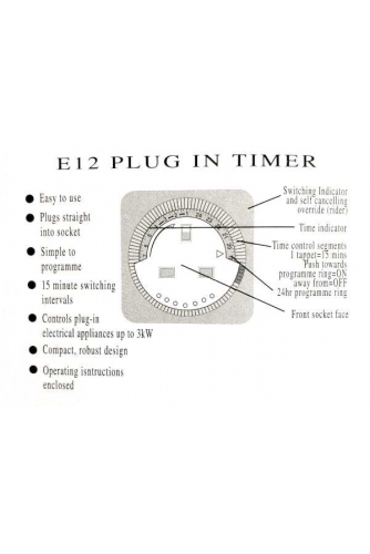 PLUG IN TIMER SWITCH SOCKET (BND50E12)