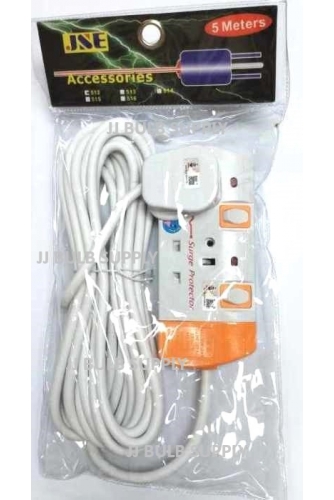 5 METER TRAILING SOCKET WITH SURGE PROTECTOR (SIRIM)