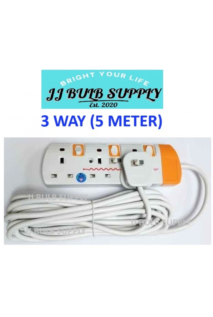 5 METER TRAILING SOCKET WITH SURGE PROTECTOR (SIRIM)