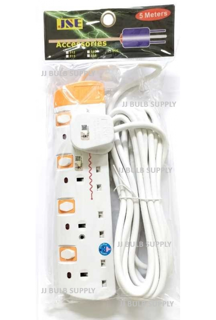 5 METER TRAILING SOCKET WITH SURGE PROTECTOR (SIRIM)